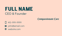 Beauty Spa Script  Business Card Image Preview