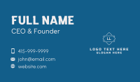 White Contractor Letter  Business Card Design