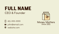 Almond Milk Box Business Card