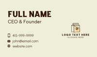 Almond Milk Box Business Card