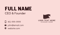 Female Hair Salon Business Card