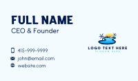 Swimming Pool Resort Business Card