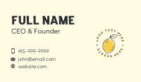 Citrus Lemon Badge Business Card Design
