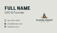 Bonfire Outdoor Camping Business Card Image Preview