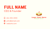 Sandwich Flag Lettermark Business Card Design