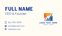 Hydroelectric Lightning Bolt Business Card