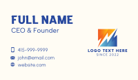 Hydroelectric Lightning Bolt Business Card Design