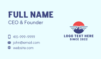 Airline Mountain Wings Business Card