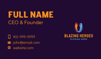 Fire Freeze Cooling Business Card Image Preview