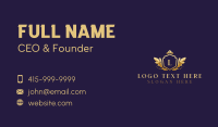 Crown Shield Wings Business Card