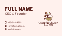 Organic Coffee Latte  Business Card