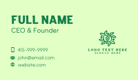 Green Vine Camera Lens Business Card