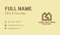Brown Housing Real Estate Business Card