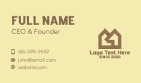 Brown Housing Real Estate Business Card Design