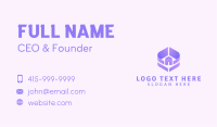 Violet Property Developer Business Card