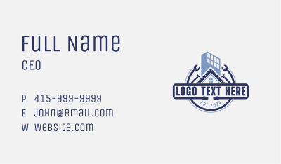 Handyman Tools Remodeling Business Card