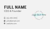 Round Business Card example 4