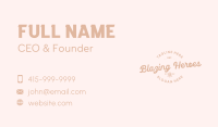 Feminine Retro Fashion Business Card Image Preview