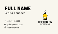 Gas Lamp Lightbulb Illumination Business Card