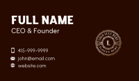 Luxury Hotel Event Business Card