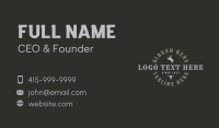 Wordmark Business Card example 2