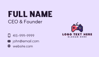 Pixel Game Controller Business Card Design