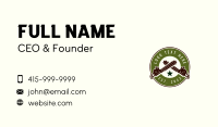 Lumberjack Chainsaw Logging Business Card