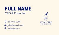 Scary Skull Author Business Card