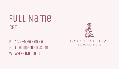 Couture Dress Styling Business Card