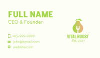 Healthy Pear Restaurant  Business Card Image Preview