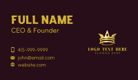 Golden Crown Boutique Business Card Design