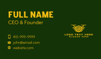 Yellow Drone Lens Business Card