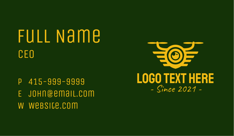 Lens Business Card example 4
