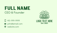 Farmer Plant Sun Business Card