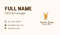 Drink Chat Bubble  Business Card