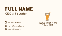 Drink Chat Bubble  Business Card Design