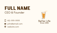 Milk Tea Stall Business Card example 2