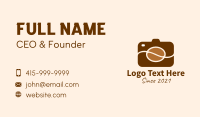 Coffee Bean Camera  Business Card