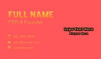Athletic Wear Business Card example 1