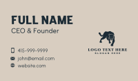 Wild Panther Predator  Business Card