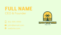 Coconut Island Badge Business Card Design