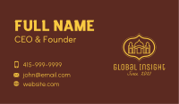 Yellow Religious Mosque  Business Card