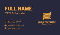 Golden Trumpet Instrument Business Card