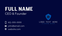 Technology Security Shield Business Card