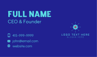 Tech Cogwheel Startup Business Card
