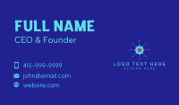 Tech Cogwheel Startup Business Card Design