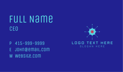 Tech Cogwheel Startup Business Card Image Preview