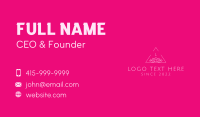 Lotus Triangle Letter  Business Card