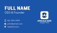 Blue Navigation Application Business Card Image Preview