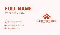 Red L-Square Handyman Business Card
